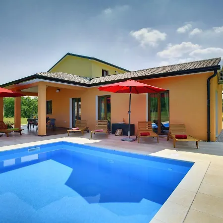 Modern With Pool And Parasol In Villa Pazin